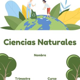 carátulas de ciencias naturales aesthetic